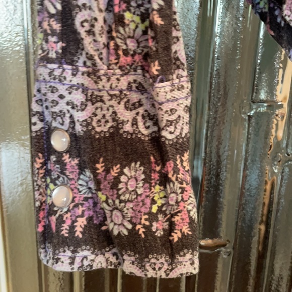 FREE PEOPLE COLLAR SNAP SHIRT SMALL NWT - Picture 2 of 6